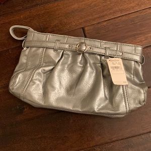 Neiman Marcus Silver Clutch NWT